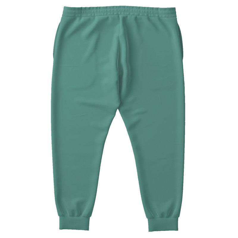 Medium Muted Blue-Green Joggers PLUS (BG-MU-ME) - Back PLUS