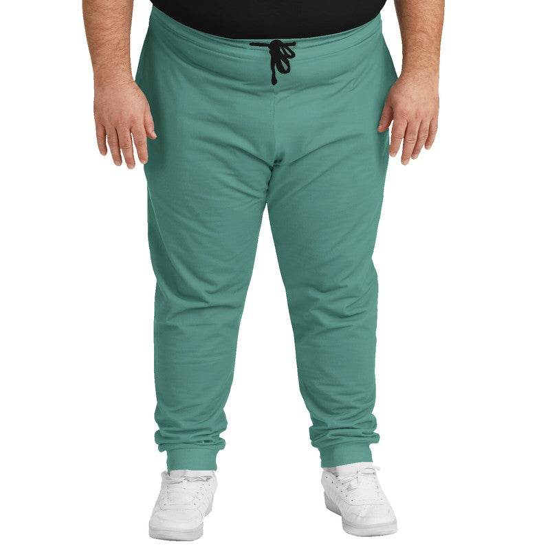 Medium Muted Blue-Green Joggers PLUS (BG-MU-ME) - Man Front PLUS