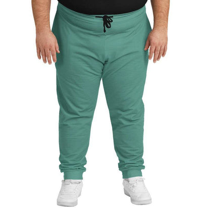 Medium Muted Blue-Green Joggers PLUS (BG-MU-ME) - Man Front PLUS