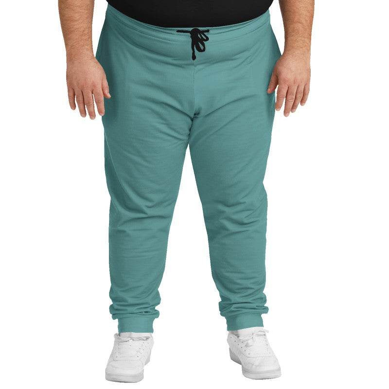 Medium Muted Blue-Green Joggers PLUS (CBG2-MU-ME) - Man Front PLUS