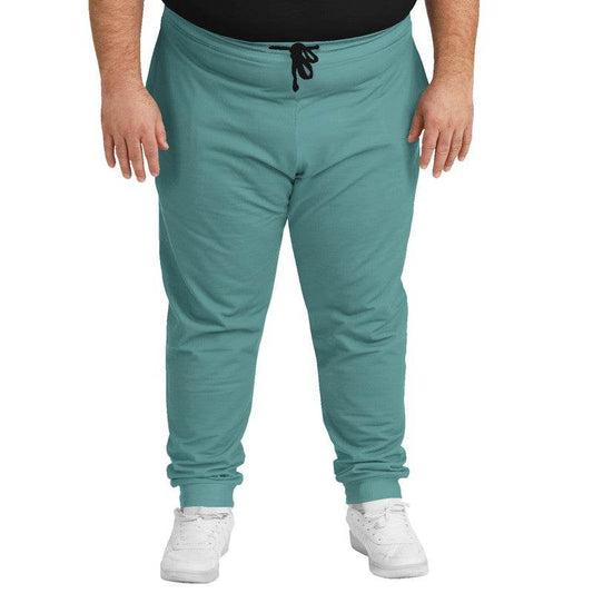Medium Muted Blue-Green Joggers PLUS (CBG2-MU-ME) - Man Front PLUS