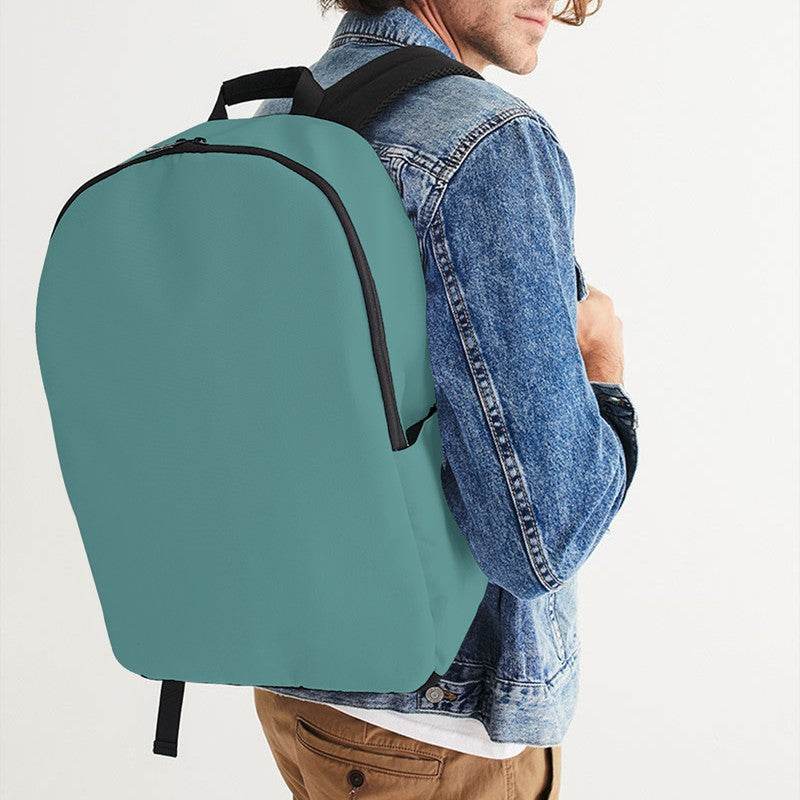 Medium Muted Blue-Green Waterproof Backpack (CBG2-MU-ME) - Man CloseUp