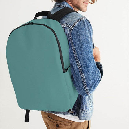Medium Muted Blue-Green Waterproof Backpack (CBG2-MU-ME) - Man CloseUp