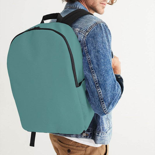 Medium Muted Blue-Green Waterproof Backpack (CBG2-MU-ME) - Man CloseUp