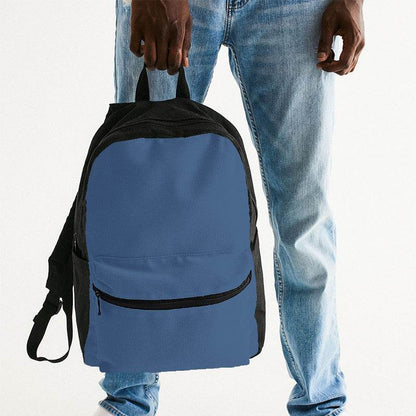 Medium Muted Blue Canvas Backpack (IB2-MU-ME) - Man Holding