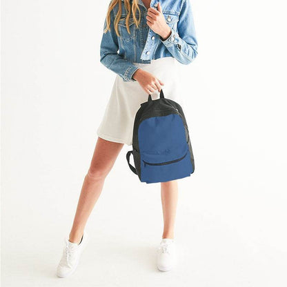 Medium Muted Blue Canvas Backpack (IB2-MU-ME) - Woman