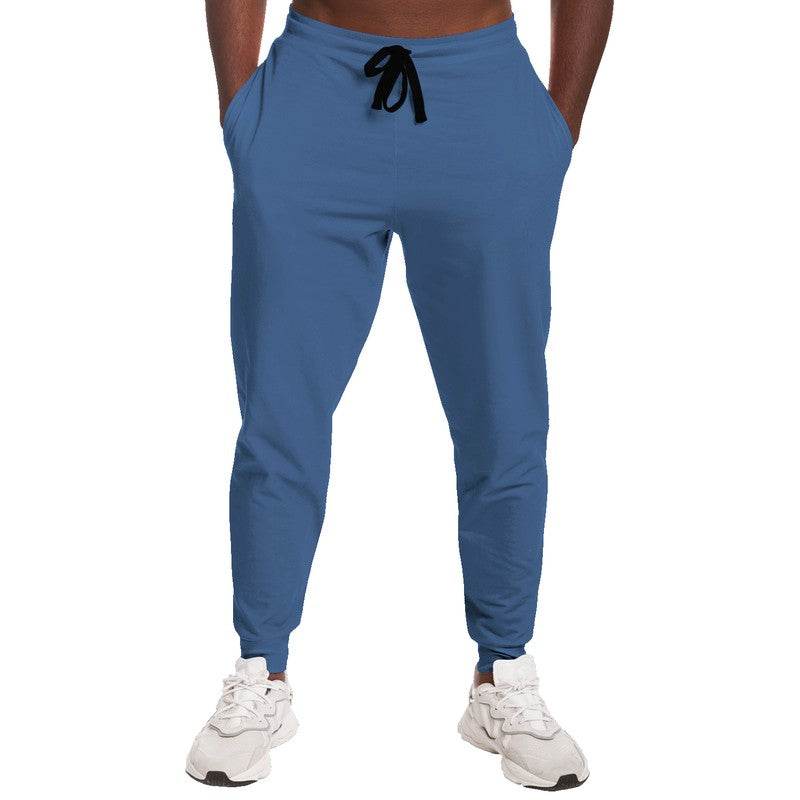 Medium Muted Blue Joggers (IB2-MU-ME) - Man Front