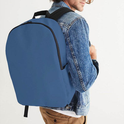 Medium Muted Blue Waterproof Backpack (IB2-MU-ME) - Man CloseUp