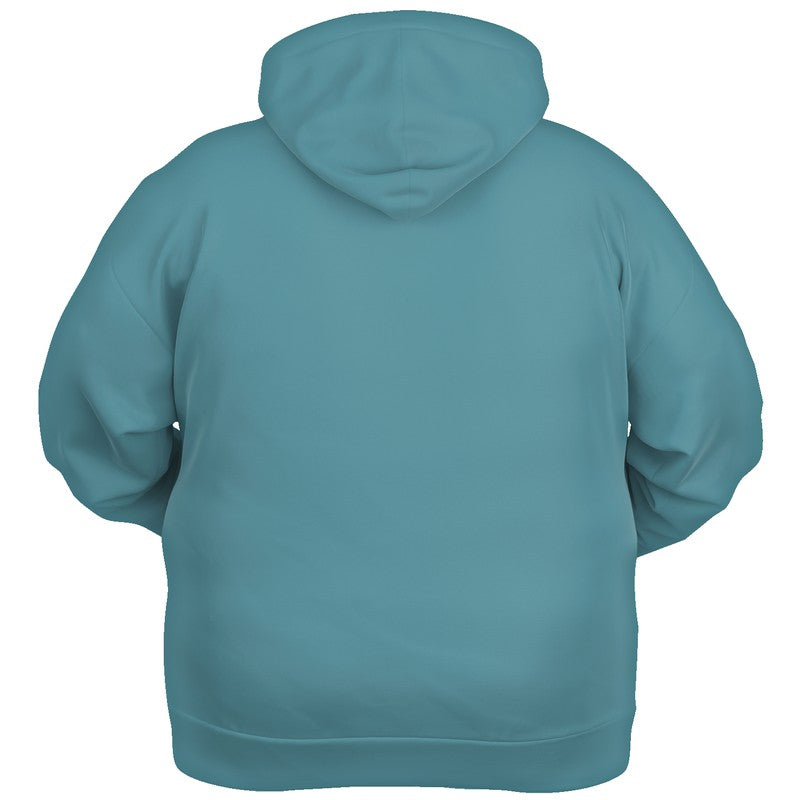 Medium Muted Cyan Hoodie PLUS (C-MU-ME) - Ghost Back PLUS
