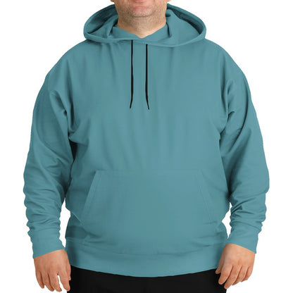Medium Muted Cyan Hoodie PLUS (C-MU-ME) - Man Front PLUS