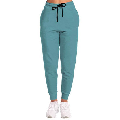 Medium Muted Cyan Joggers (C-MU-ME) - Woman Front