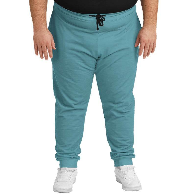 Medium Muted Cyan Joggers PLUS (C-MU-ME) - Man Front PLUS