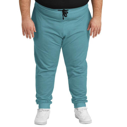 Medium Muted Cyan Joggers PLUS (C-MU-ME) - Man Front PLUS