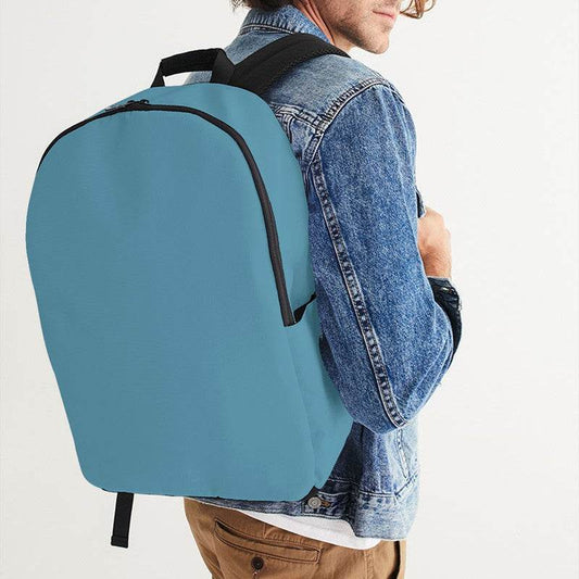 Medium Muted Cyan Waterproof Backpack (BC2-MU-ME) - Man CloseUp