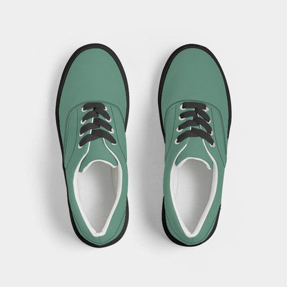 Medium Muted Green Men's Canvas Sneakers (BGG2-MU-ME) - Top