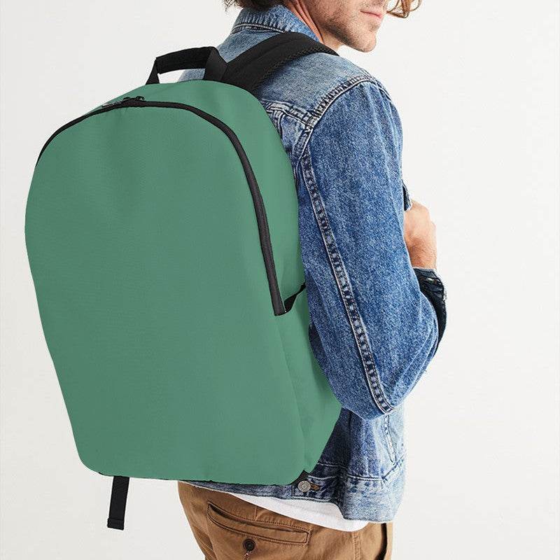 Medium Muted Green Waterproof Backpack (BGG2-MU-ME) - Man CloseUp