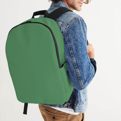 Medium Muted Green Waterproof Backpack (G-MU-ME) - Man CloseUp