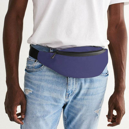 Medium Muted Indigo Belt Bag (PUI2-MU-ME) - Man Front CloseUp