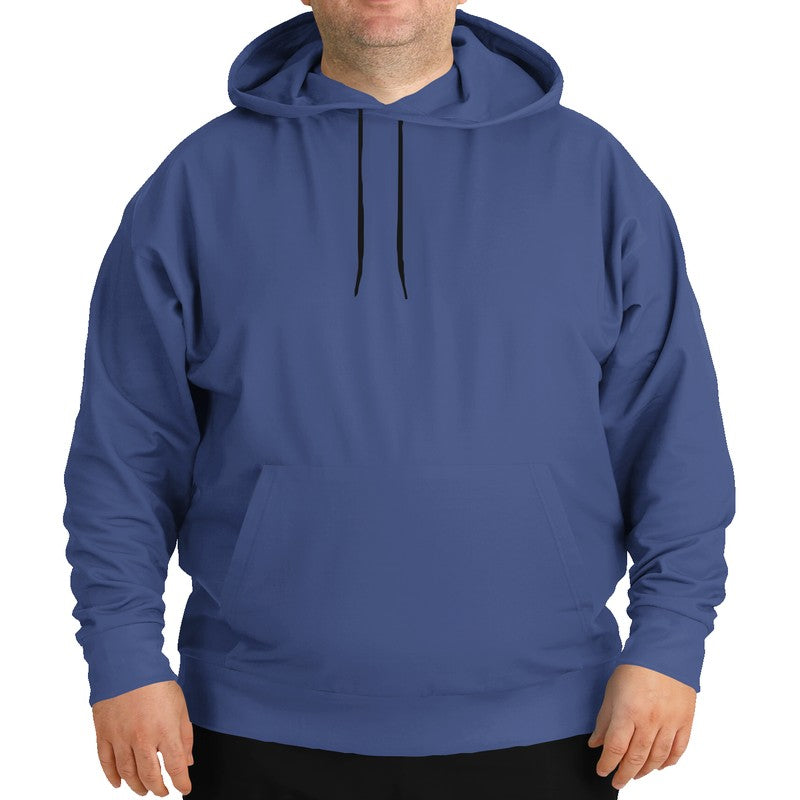 Medium Muted Indigo Hoodie PLUS (I-MU-ME) - Man Front PLUS