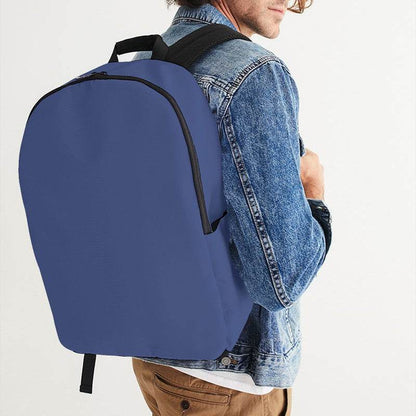 Medium Muted Indigo Waterproof Backpack (I-MU-ME) - Man CloseUp