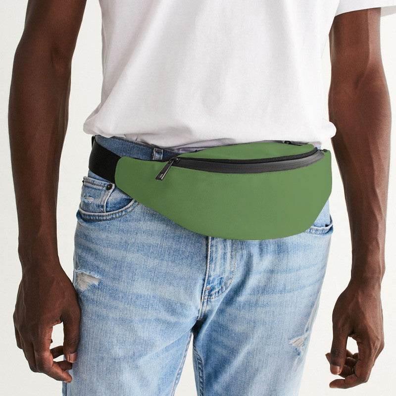 Medium Muted Lime Belt Bag (GL2-MU-ME) - Man Front CloseUp