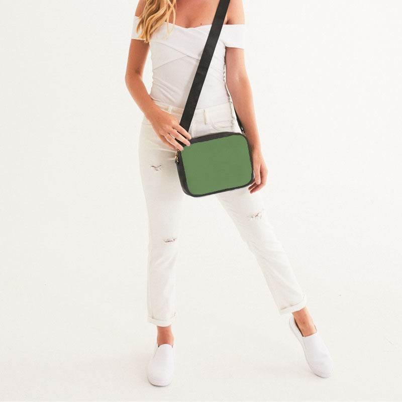Medium Muted Lime Crossbody Bag (GL2-MU-ME) - Woman Front