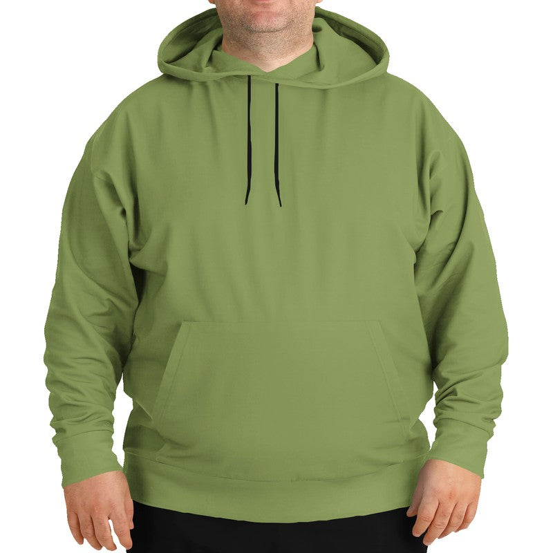 Medium Muted Lime Hoodie PLUS (L-MU-ME) - Man Front PLUS