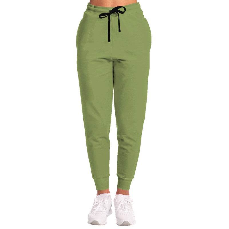 Medium Muted Lime Joggers (L-MU-ME) - Woman Front