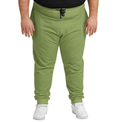 Medium Muted Lime Joggers PLUS (L-MU-ME) - Man Front PLUS