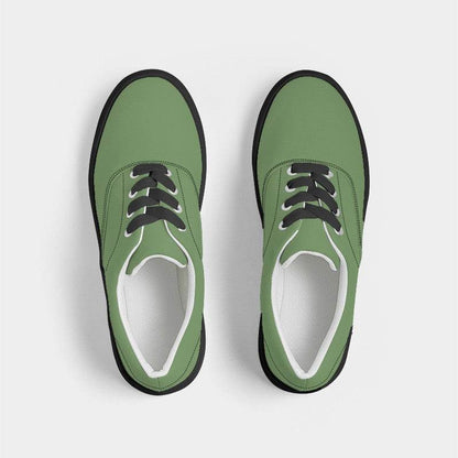 Medium Muted Lime Women's Canvas Sneakers (GL2-MU-ME) - Top
