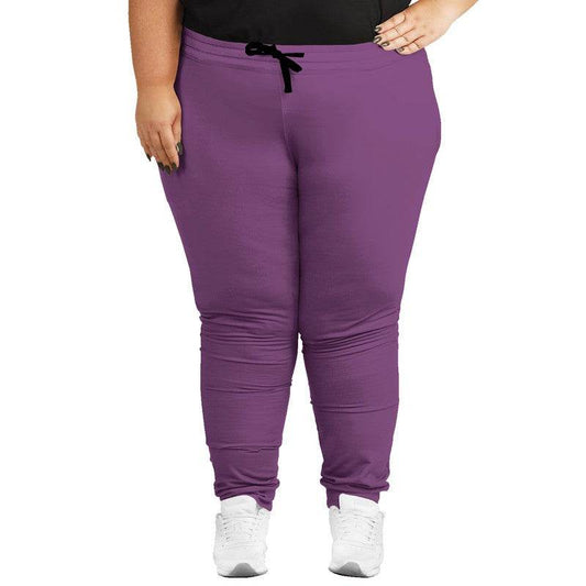 Medium Muted Magenta Joggers PLUS (M-MU-ME) - Woman Front PLUS