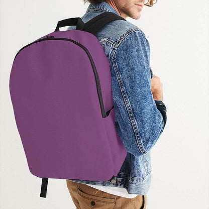 Medium Muted Magenta Waterproof Backpack (M-MU-ME) - Man CloseUp