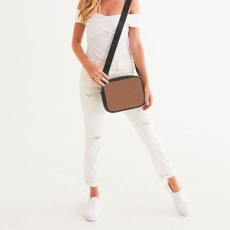 Medium Muted Orange Crossbody Bag (OR2-MU-ME) - Woman Front