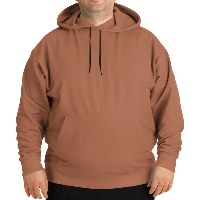 Medium Muted Orange Hoodie PLUS (OR2-MU-ME) - Man Front PLUS