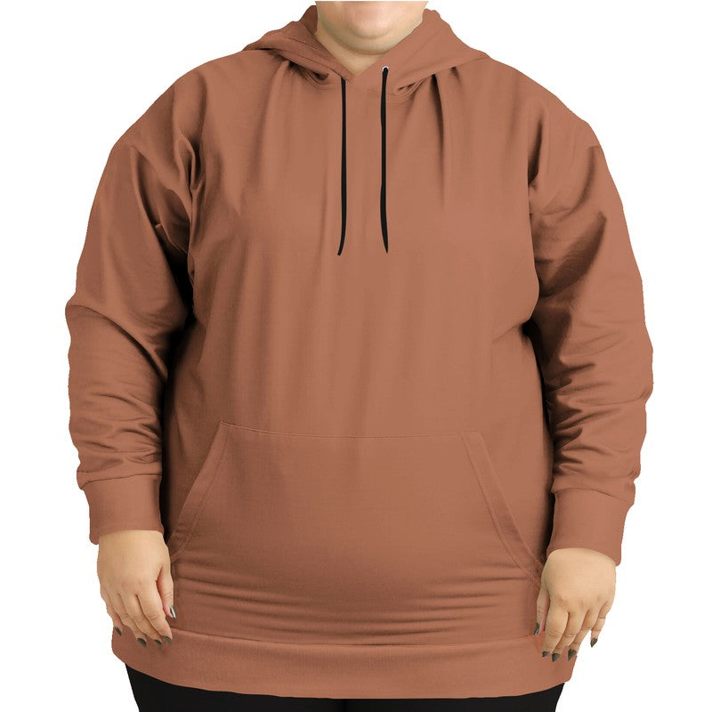 Medium Muted Orange Hoodie PLUS (OR2-MU-ME) - Woman Front PLUS