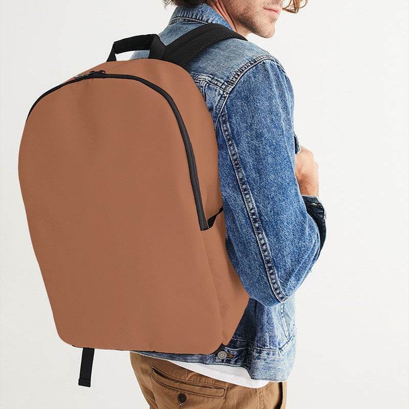 Medium Muted Orange Waterproof Backpack (OR2-MU-ME) - Man CloseUp
