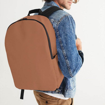 Medium Muted Orange Waterproof Backpack (OR2-MU-ME) - Man CloseUp