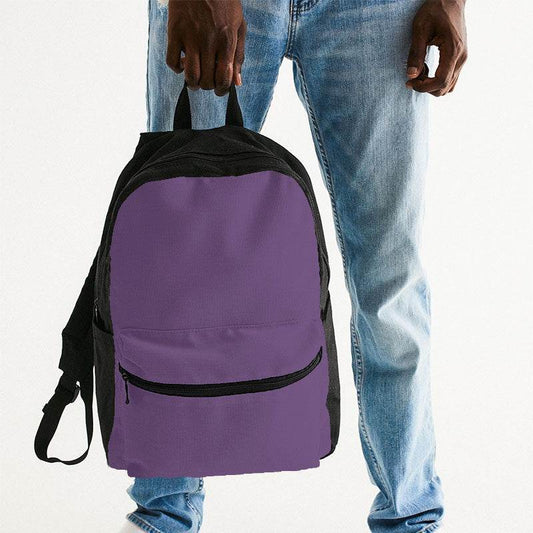 Medium Muted Purple Canvas Backpack (MPU2-MU-ME) - Man Holding