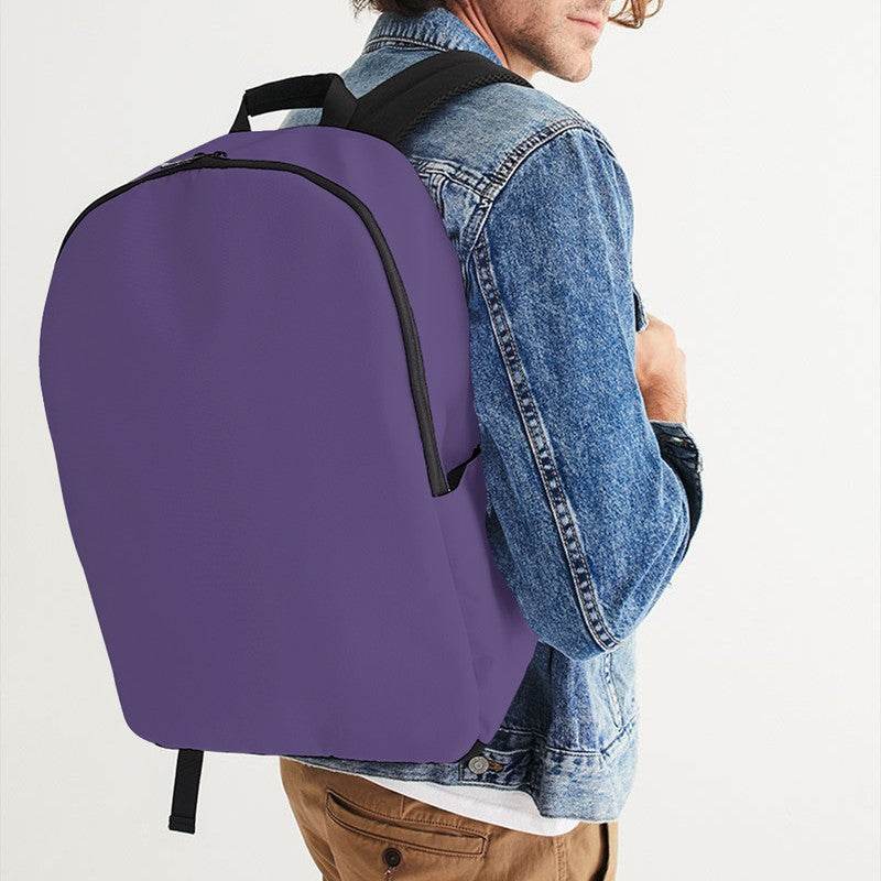 Medium Muted Purple Waterproof Backpack (PU-MU-ME) - Man CloseUp