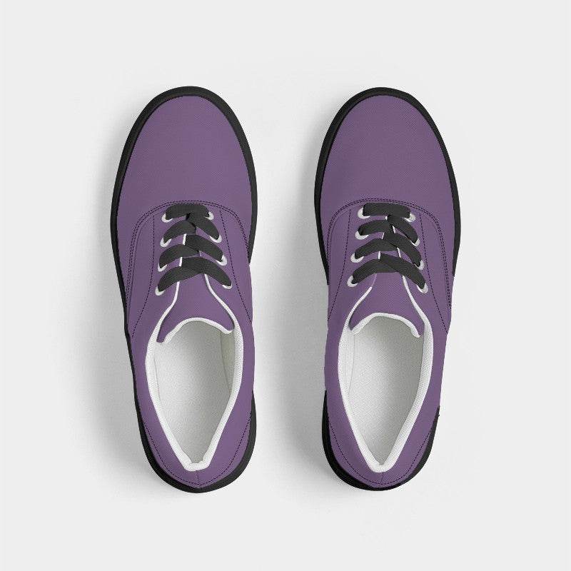 Medium Muted Purple Women's Canvas Sneakers (MPU2-MU-ME) - Top