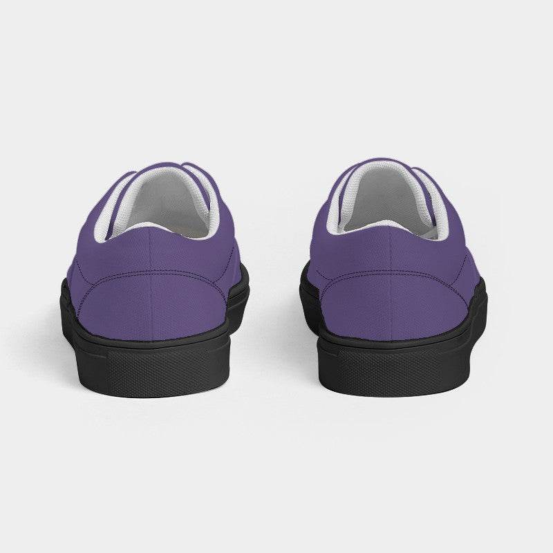 Medium Muted Purple Women's Canvas Sneakers (PU-MU-ME) - Back