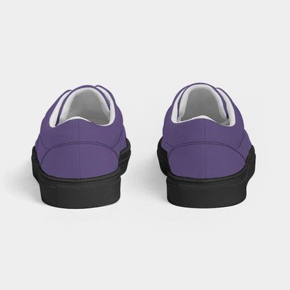 Medium Muted Purple Women's Canvas Sneakers (PU-MU-ME) - Back