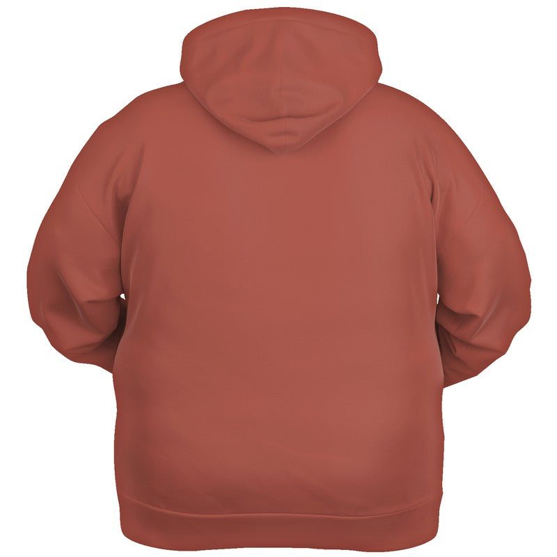 Medium Muted Red Hoodie PLUS (R-MU-ME) - Ghost Back PLUS