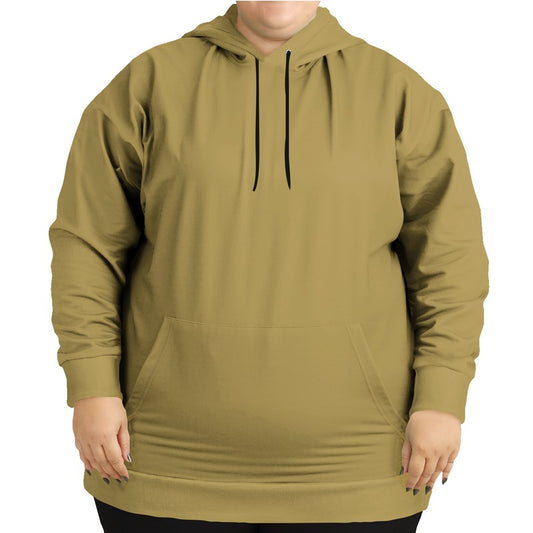 Medium Muted Yellow Hoodie PLUS (Y-MU-ME) - Woman Front PLUS