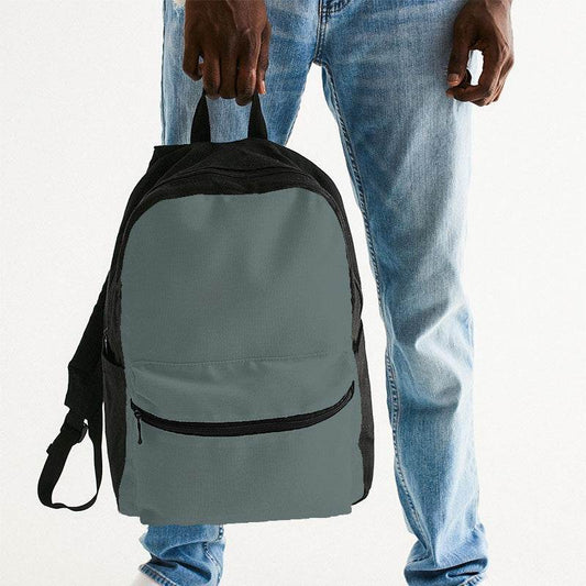 Medium Neutral Blue-Green Canvas Backpack (CBG2-NE-ME) - Man Holding