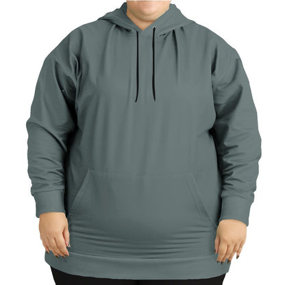 Medium Neutral Blue-Green Hoodie PLUS (CBG2-NE-ME) - Woman Front PLUS