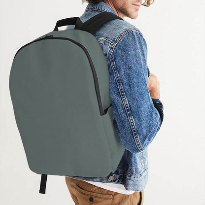 Medium Neutral Blue-Green Waterproof Backpack (BG-NE-ME) - Man CloseUp