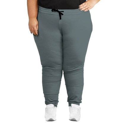 Medium Neutral Cyan Joggers PLUS (C-NE-ME) - Woman Front PLUS