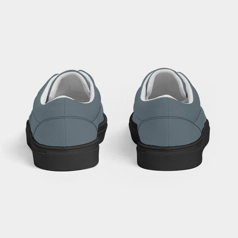 Medium Neutral Cyan Men's Canvas Sneakers (BC2-NE-ME) - Back