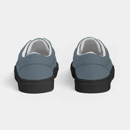 Medium Neutral Cyan Men's Canvas Sneakers (BC2-NE-ME) - Back